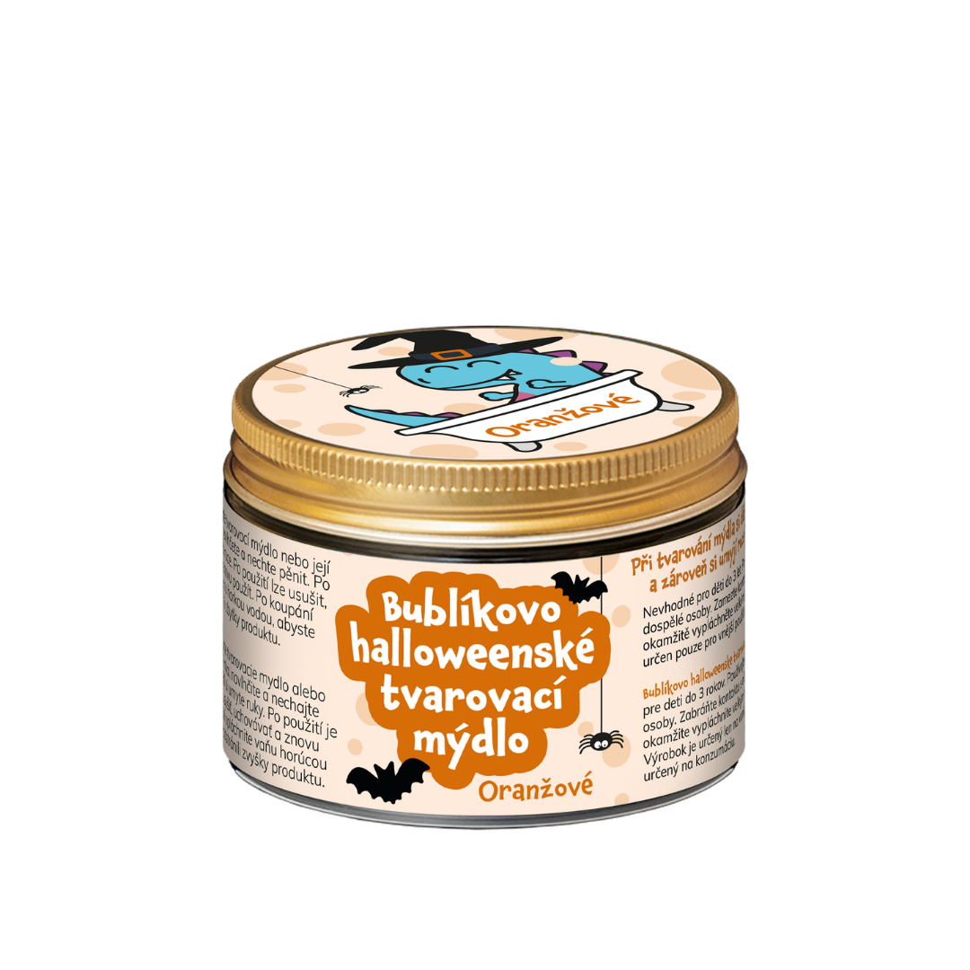 Bublíkovo halloweenské tvarovací mýdlo ORANŽOVÁ 100 g