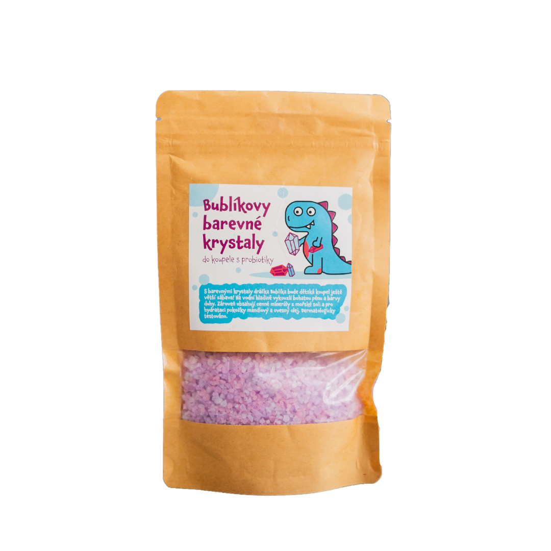 Bublíkovy barevné krystaly do koupele s probiotiky 160 g